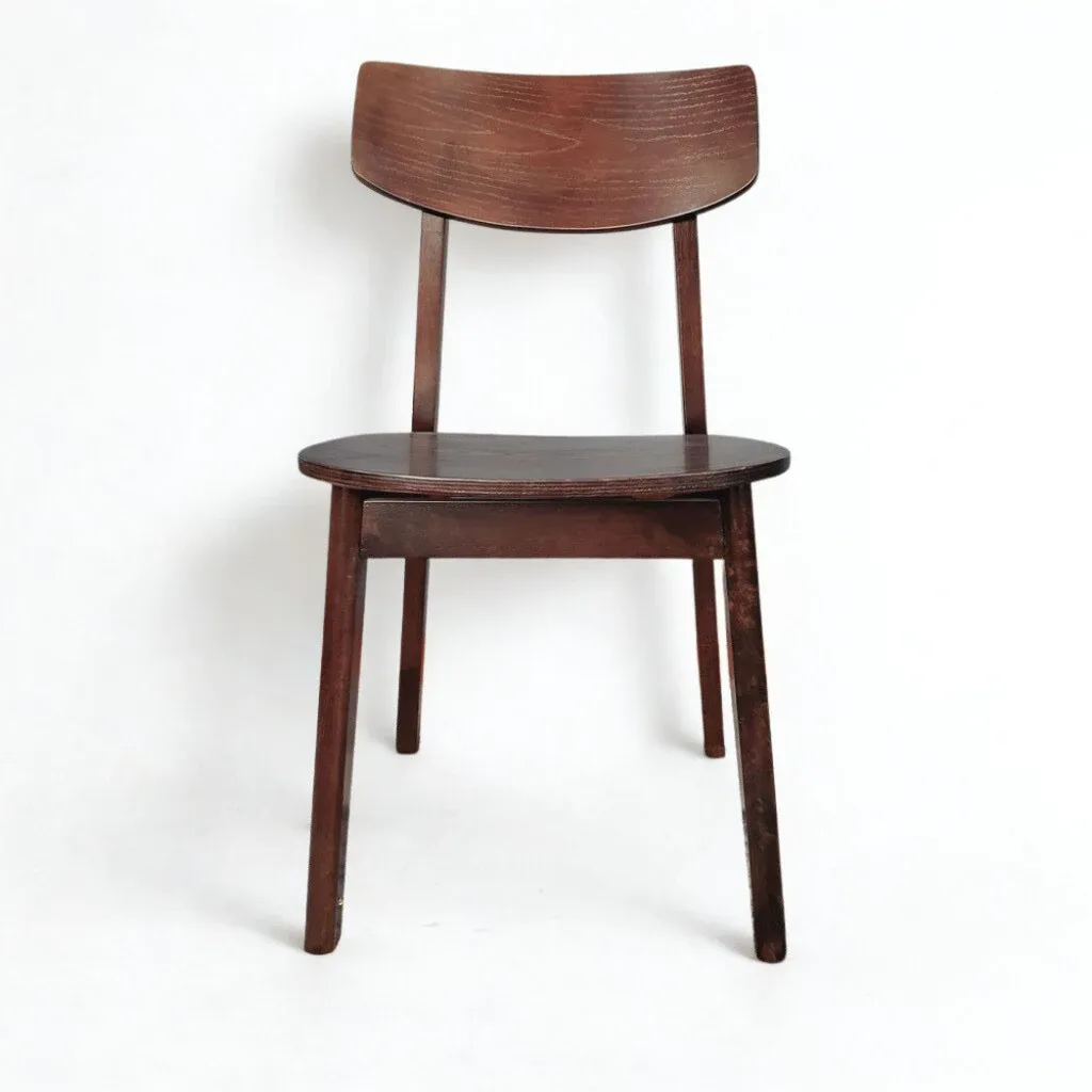 Furniture Evergreen Furniture เก้าอี้ไม้ยางพารา เก้าอี้กินข้าว สไตล์เรียบหรู มี 2 สีให้เลือก SB