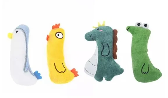 ตุ๊กตาแคทนิป การ์ตูนสัตว์ นำเข้า 12cm.พร้อมแคทนิป สนุกสนานสำหรับแมว ช่วยในการกัดแทะ เล่นสนุก และช่วยในการขัดฟ…