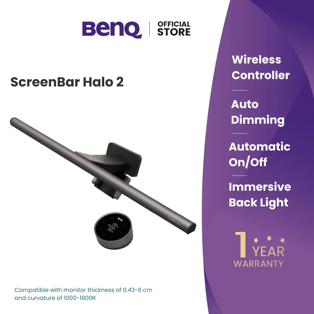ScreenBar Halo 2 Computer Monitor Light Bar ไฟ LED สำหรับจอคอมพิวเตอร์